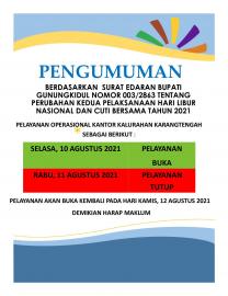 PENGUMUMAN